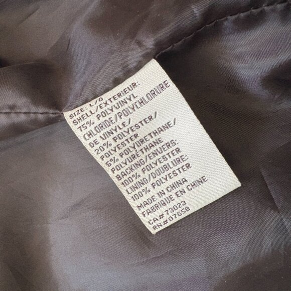 Vintage Faux Leather Motorcycle Jacket | Black Bomber Jacket | Vegan Leather - Picture 11 of 16